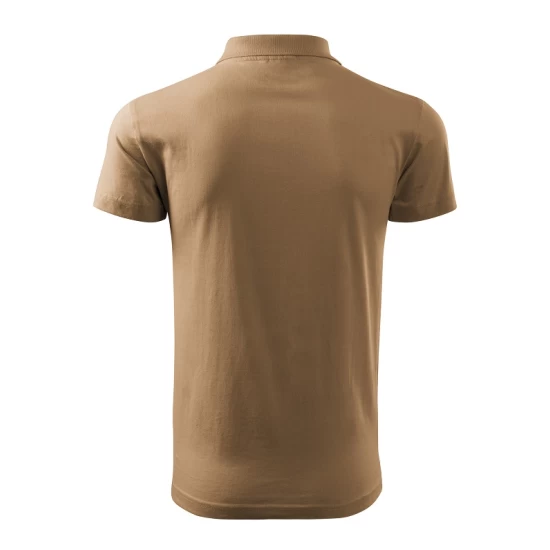 Tricou polo barbati, bumbac 180g/m2, Malfini Single J. 202, Bej nisipiu Tricou polo barbati, bumbac 180g/m2, Malfini Single J. 202, Bej nisipiu