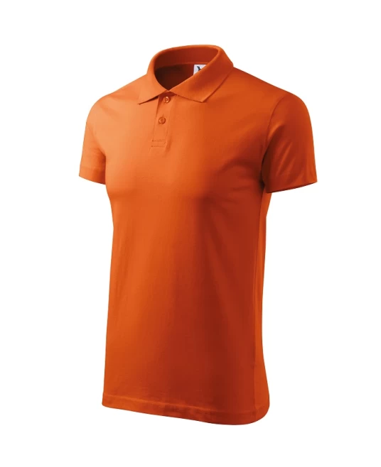 Tricou polo barbati, bumbac 180g/m2, Malfini Single J. 202, Portocaliu Tricou polo barbati, bumbac 180g/m2, Malfini Single J. 202, Portocaliu