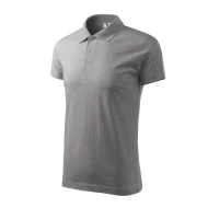 Tricou polo barbati, bumbac 180g/m2, Malfini Single J. 202, Gri inchis Tricou polo barbati, bumbac 180g/m2, Malfini Single J. 202, Gri inchis