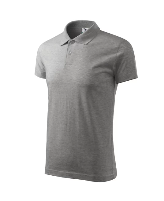 Tricou polo barbati, bumbac 180g/m2, Malfini Single J. 202, Gri inchis Tricou polo barbati, bumbac 180g/m2, Malfini Single J. 202, Gri inchis