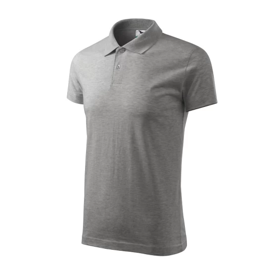 Tricou polo barbati, bumbac 180g/m2, Malfini Single J. 202, Gri inchis Tricou polo barbati, bumbac 180g/m2, Malfini Single J. 202, Gri inchis