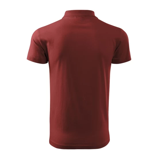 Tricou polo barbati, bumbac 180g/m2, Malfini Single J. 202, Rosu bordo Tricou polo barbati, bumbac 180g/m2, Malfini Single J. 202, Rosu bordo