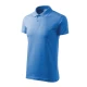 Tricou polo barbati, bumbac 180g/m2, Malfini Single J. 202, Albastru azuriu Tricou polo barbati, bumbac 180g/m2, Malfini Single J. 202, Albastru azuriu