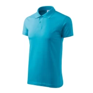 Tricou polo barbati, bumbac 180g/m2, Malfini Single J. 202, Turcoaz Tricou polo barbati, bumbac 180g/m2, Malfini Single J. 202, Turcoaz