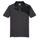 Tricou polo corporate PW2, 144g/m2, Gri/Negru Tricou polo corporate PW2, 144g/m2, Gri/Negru