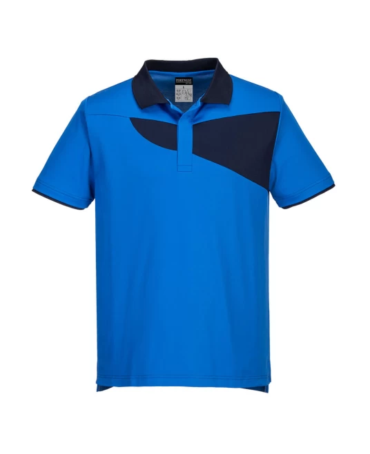 Tricou polo corporate PW2, 144g/m2, Albastru/Bleumarin