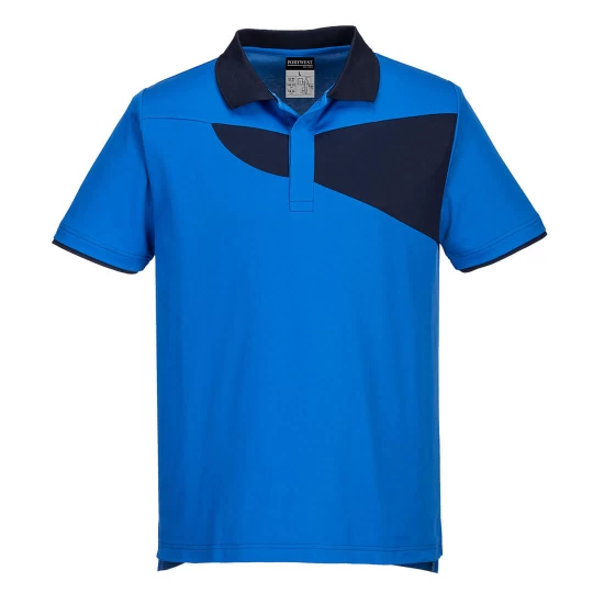 Tricou polo corporate PW2, 144g/m2, Albastru/Bleumarin Tricou polo corporate PW2, 144g/m2, Albastru/Bleumarin