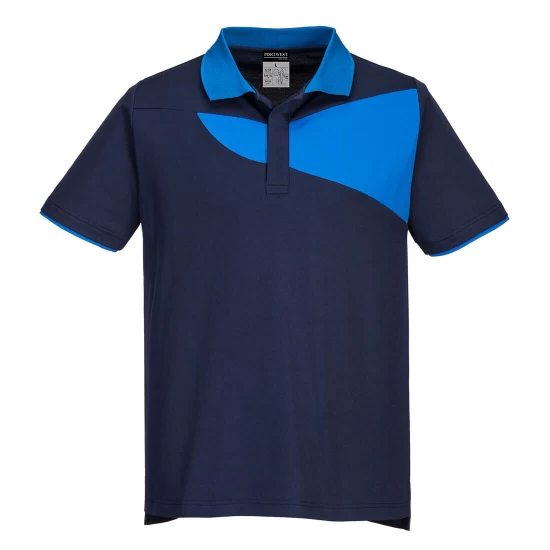 Tricou polo corporate PW2, 144g/m2, Bleumarin/Albastru Tricou polo corporate PW2, 144g/m2, Bleumarin/Albastru
