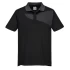 Tricou polo corporate PW2, 144g/m2, Negru/Gri