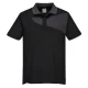 Tricou polo corporate PW2, 144g/m2, Negru/Gri Tricou polo corporate PW2, 144g/m2, Negru/Gri