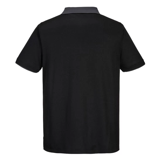 Tricou polo corporate PW2, 144g/m2, Negru/Gri Tricou polo corporate PW2, 144g/m2, Negru/Gri