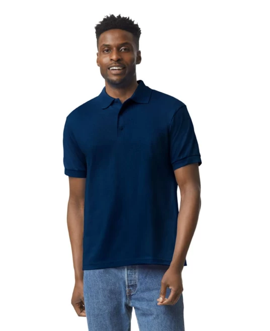 Tricou polo dryblend Gildan, 203g/m2, Bleumarin Tricou polo dryblend Gildan, 203g/m2, Bleumarin