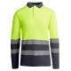 Tricou polo Hi-Vis maneca lunga, continut ridicat din bumbac, 170 g/mp, Galben/Gri Tricou polo Hi-Vis maneca lunga, continut ridicat din bumbac, 170 g/mp, Galben/Gri