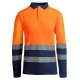 Tricou polo Hi-Vis maneca lunga, continut ridicat din bumbac, 170 g/mp, Portocaliu/Bleumarin Tricou polo Hi-Vis maneca lunga, continut ridicat din bumbac, 170 g/mp, Portocaliu/Bleumarin