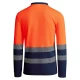 Tricou polo Hi-Vis maneca lunga, continut ridicat din bumbac, 170 g/mp, Portocaliu/Bleumarin Tricou polo Hi-Vis maneca lunga, continut ridicat din bumbac, 170 g/mp, Portocaliu/Bleumarin