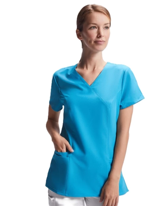 Tunica industria alimentara sau Curatenie, elastan 170g/m2 albastru turcoaz Tunica industria alimentara sau Curatenie, elastan 170g/m2 albastru turcoaz