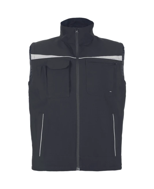 Vesta vatuita Emerton, accesorii reflectorizante, negru Vesta vatuita Emerton, accesorii reflectorizante, negru