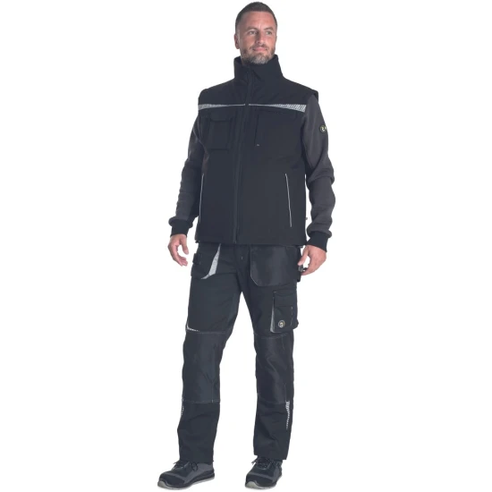 Vesta vatuita Emerton, accesorii reflectorizante, negru Vesta vatuita Emerton, accesorii reflectorizante, negru