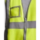 Vesta HiVis cu fermoar, galben Vesta HiVis cu fermoar, galben