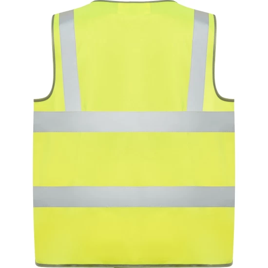Vesta HiVis cu fermoar, galben Vesta HiVis cu fermoar, galben