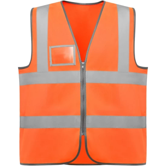 Vesta HiVis cu fermoar, portocaliu Vesta HiVis cu fermoar, portocaliu