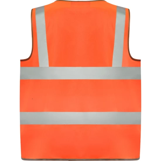 Vesta HiVis cu fermoar, portocaliu Vesta HiVis cu fermoar, portocaliu