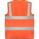 Vesta HiVis cu fermoar, portocaliu Vesta HiVis cu fermoar, portocaliu