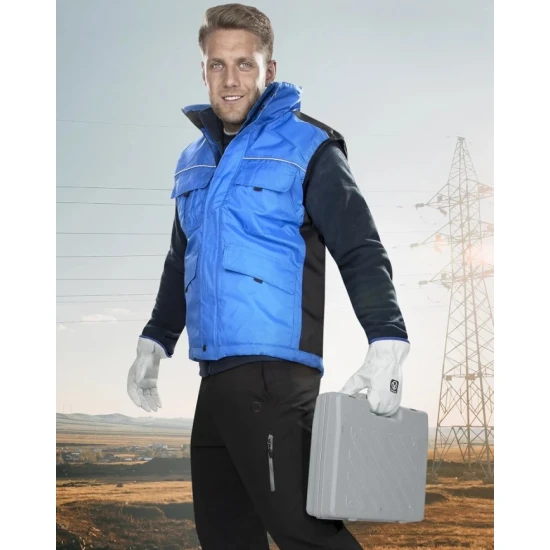 Vesta vatuita impermeabila Swen, guler fleece Vesta vatuita impermeabila Swen, guler fleece