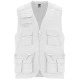 Vesta de lucru cu buzunare multifunctionale, Alb Vesta de lucru cu buzunare multifunctionale, Alb