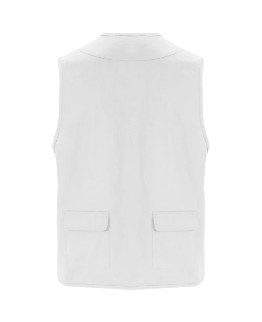 Vesta de lucru cu buzunare multifunctionale, Alb Vesta de lucru cu buzunare multifunctionale, Alb