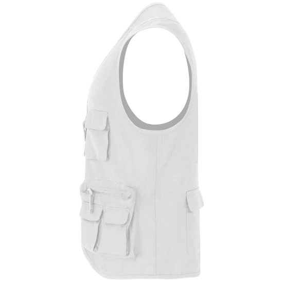 Vesta de lucru cu buzunare multifunctionale, Alb Vesta de lucru cu buzunare multifunctionale, Alb