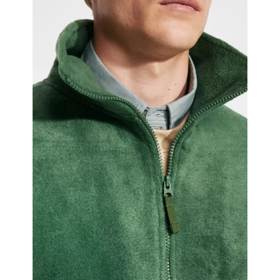 Vesta fleece unisex verde 300g/m² – calduroasa si confortabila
