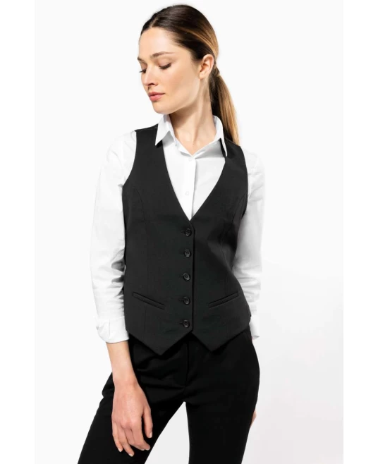 Vesta slimfit ospatari femei, negru