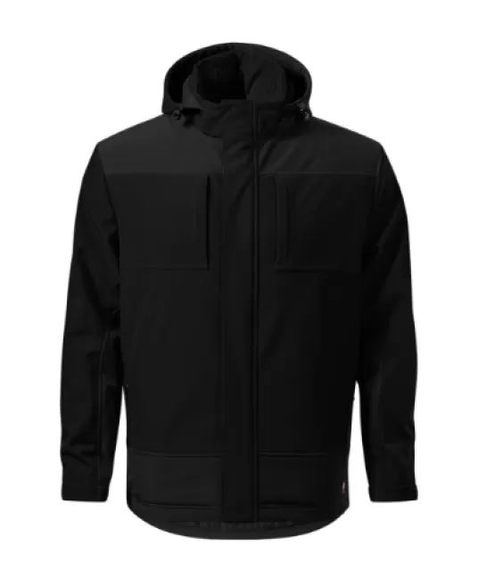 Jachetă softshell de iarna barbati Vertex- negru
