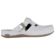 Saboti de lucru O1 fara bareta, insertie antialunecare, albi