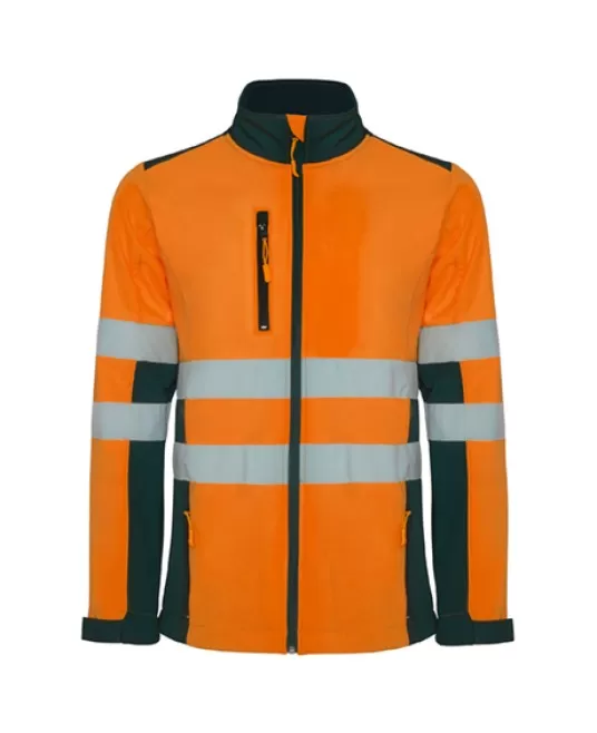 Jacheta softshell HiVis, Portocaliu bleumarin Jacheta softshell HiVis, Portocaliu bleumarin