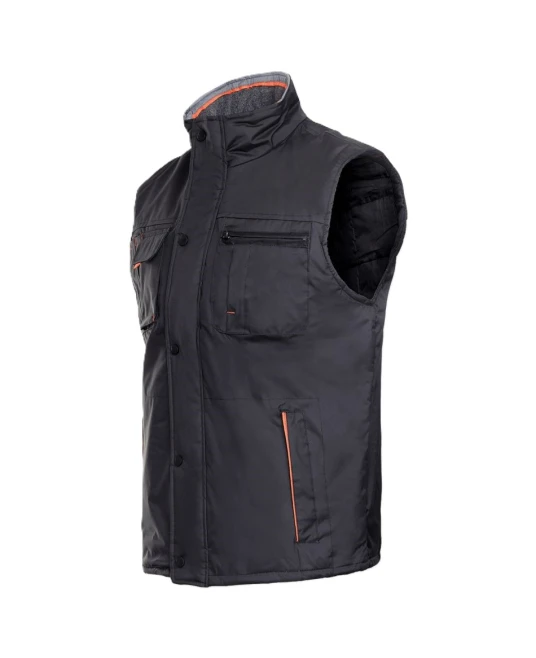 Vesta vatuita impermeabila, captuseala matlasata, negru