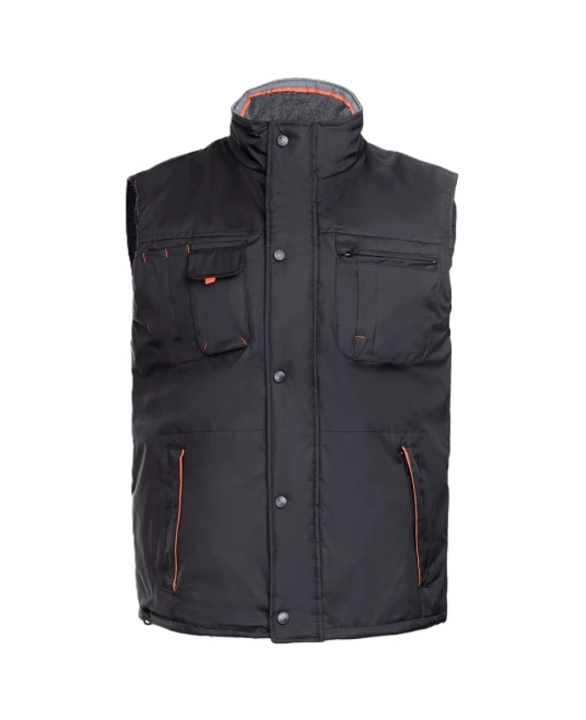 Vesta vatuita impermeabila, captuseala matlasata, negru Vesta vatuita impermeabila, captuseala matlasata, negru