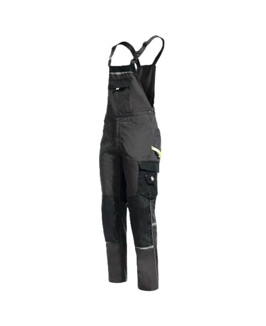 Salopeta cu pieptar Prisma, tercot 270g/m2, gri