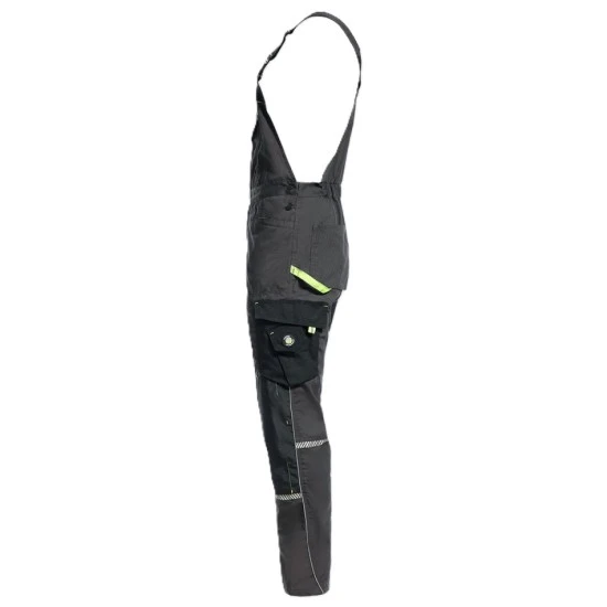 Salopeta cu pieptar Prisma, tercot 270g/m2, gri