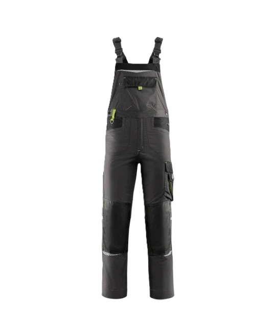 Salopeta cu pieptar Prisma, tercot 270g/m2, gri