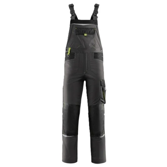 Salopeta cu pieptar Prisma, tercot 270g/m2, gri