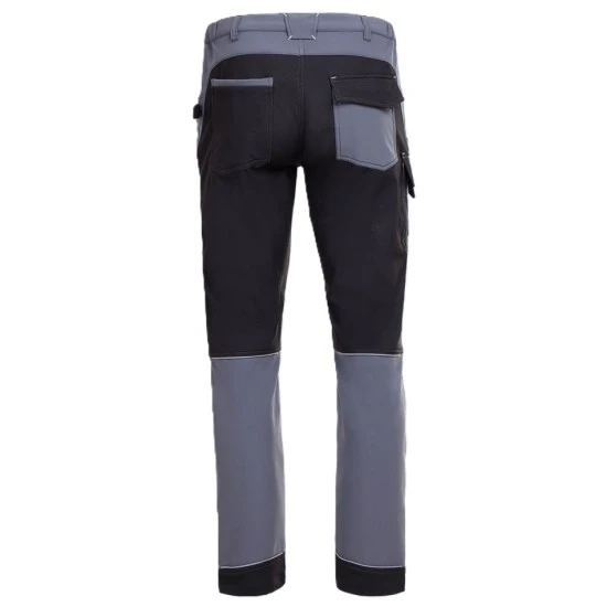 Pantaloni softshell, negru-gri