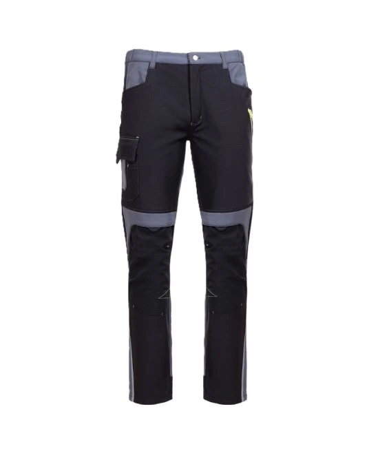 Pantaloni softshell, negru-gri