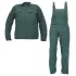 Costum de lucru (salopeta cu pieptar + jacheta), bumbac 240g/m2 Verde