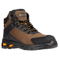 Bocanci de protectie S3S SR, bombeu fibra de sticla  lamela antiperforatie Kevlar, maro