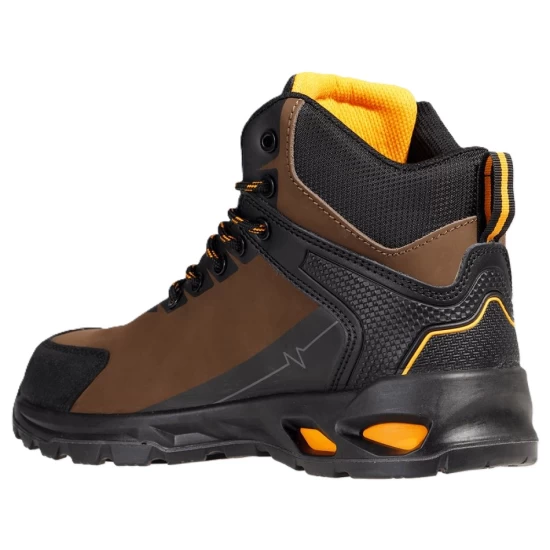 Bocanci de protectie S3S SR, bombeu fibra de sticla  lamela antiperforatie Kevlar, maro