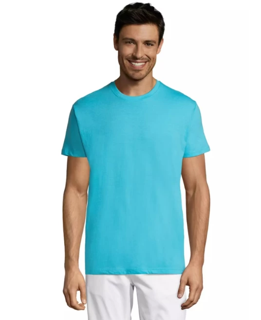 Tricou bumbac ringspun Sol's, 150g/m2, albastru turcoaz