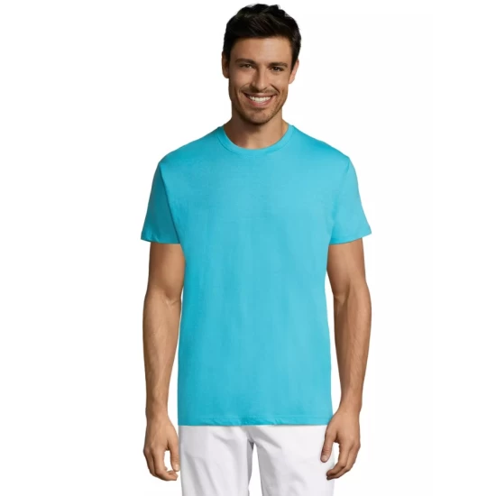 Tricou bumbac ringspun Sol's, 150g/m2, albastru turcoaz Tricou bumbac ringspun Sol's, 150g/m2, albastru turcoaz