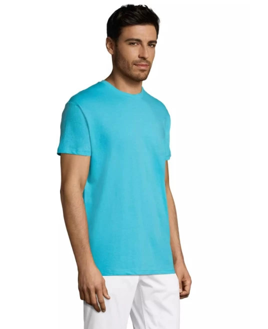 Tricou bumbac ringspun Sol's, 150g/m2, albastru turcoaz